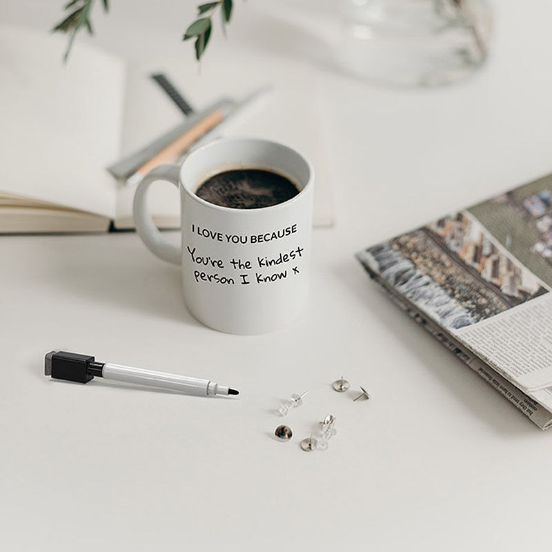 I Love You Because Mug