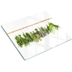 GLASPLATTE 60x52 cm Kräuterschnur