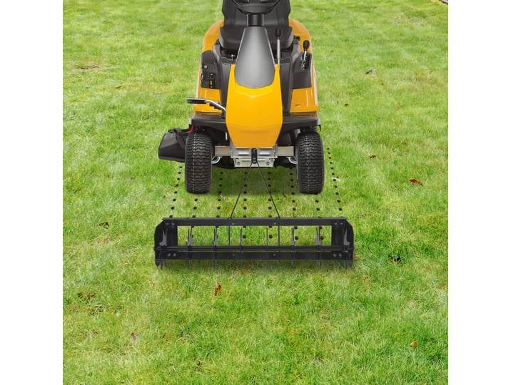 Aérateur de pelouse manuel à 8 pointes, à tracter, outil de perforation pour gazon de jardin, en fer, 78,5 cm