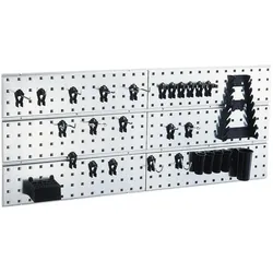 Raaco, Werkzeugwand, Werkzeughakenset m.Lochplatten Werkzeug-Wandpaneelx 2 + 28Clips