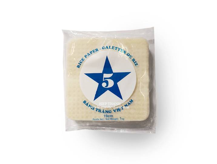 5 ÉTOILES Galettes de riz carrées 19 cm - 1 kg