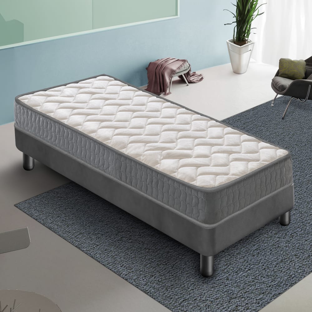 Materassiedoghe Matelas en mousse 90x190 épaisseur 16 cm Gris 190x16x90cm