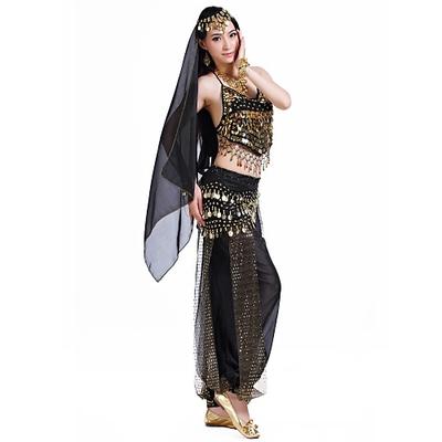Bauchtanz oben Münzen Perlenstickerei Paillette Damen Chiffon / Aufführung