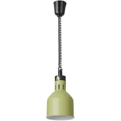 HENDI Höhenverstellbare Wärmelampe, zylinderförmig, Grün, 230V/250W, ⌀175x(H)250mm