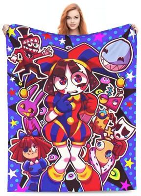 Shop Station Pomni Amazing Digital Circus Blanket Soft Cartoon Fleece Throw For Bed, Sofa & Cozy Lounging b 30x40in