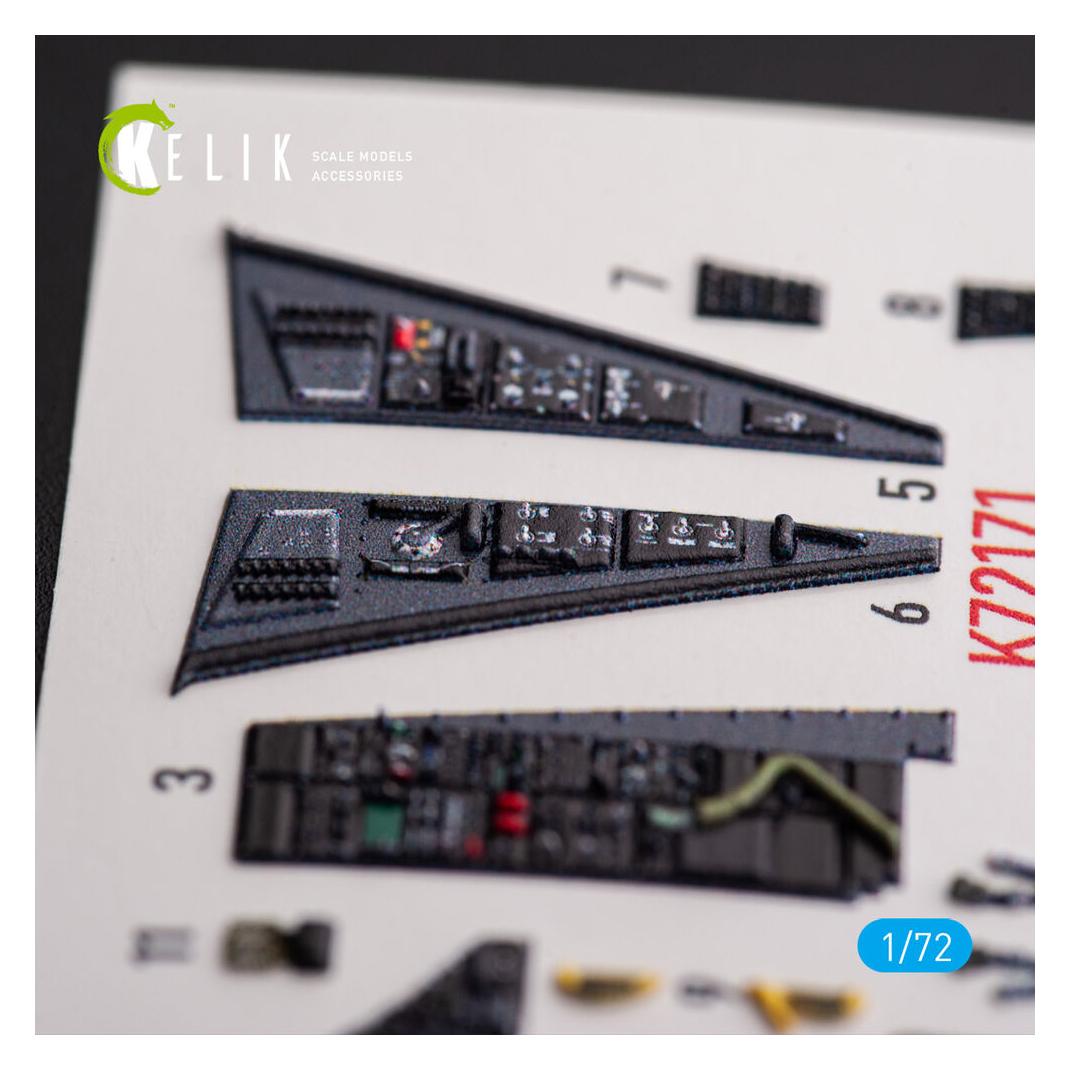 Kelik F-117A NIGHTHAWK - interior 3D decals for Academy kit (K72171)