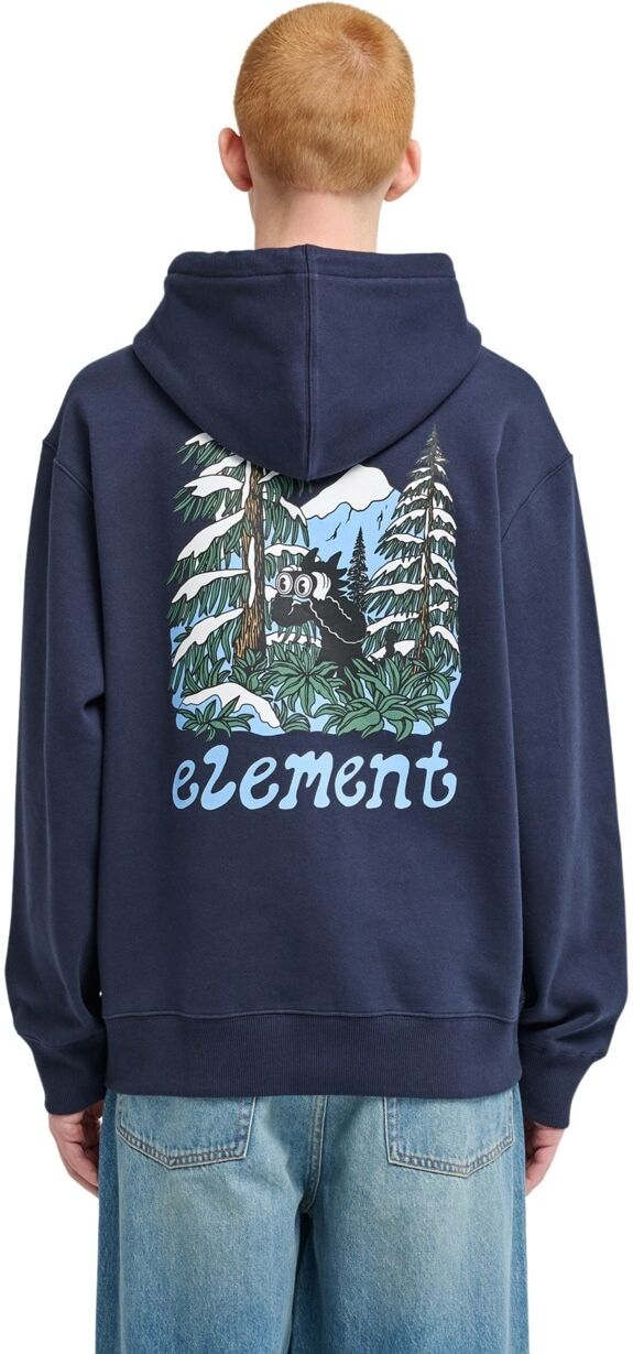 Hoodie ELEMENT "Watching", Herren, Gr. XL, blau (eclipse navy), Obermaterial: 50% Baumwolle, 30% Baumwolle, 20% Polyester., Sweatshirts Hoodie