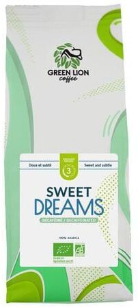 greenLionCoffee Green Lion Coffee - Sweet Dreams - Bio-kaffeebohnen Entkoffeiniert 250 G - MaxiCoffee