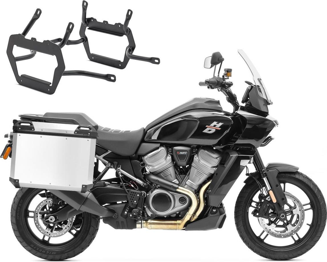 Alu-Koffer+ Kofferträger für Harley Davidson Pan America 21-25 QP48 si