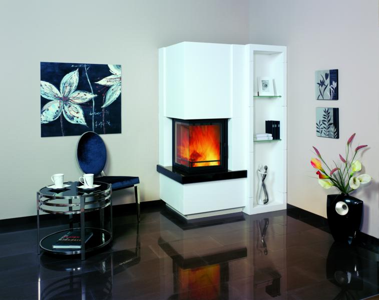 HARKGMBH Heizkamin Easy 500 (8KW) Regal schwarz Sims Granit naturschw. 08059833