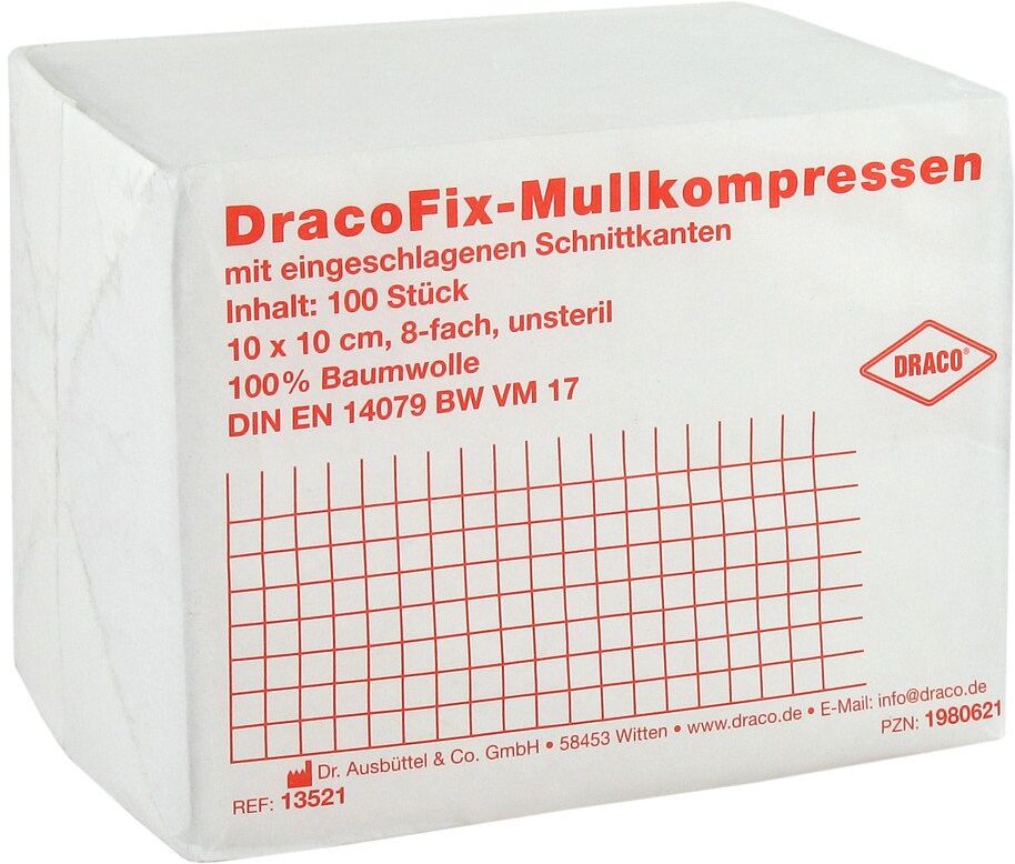Dracofix Op-kompressen unsteril 10x10cm 8fach 100stk