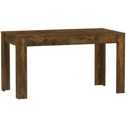 Décoshop26 - Moderner Esstisch 140 x 74,5 x 76 cm braunes Holzwerkstoff DEC036845