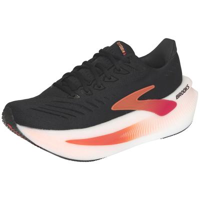 Laufschuh BROOKS "BROOKS Glycerin Max 2", Herren, Gr. 45, schwarz (schwarz, tigerlilly, orange), Textil, Schuhe Laufschuh, für maximalen Support