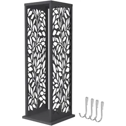 ML-Design Kaminholzregal Innen Außen Brennholzregal Metall 37,5x37,5x112 cm, Holzstapelhilfe wetterfest, Holzlager, Holzaufbewahrung, Stahl verzinkt