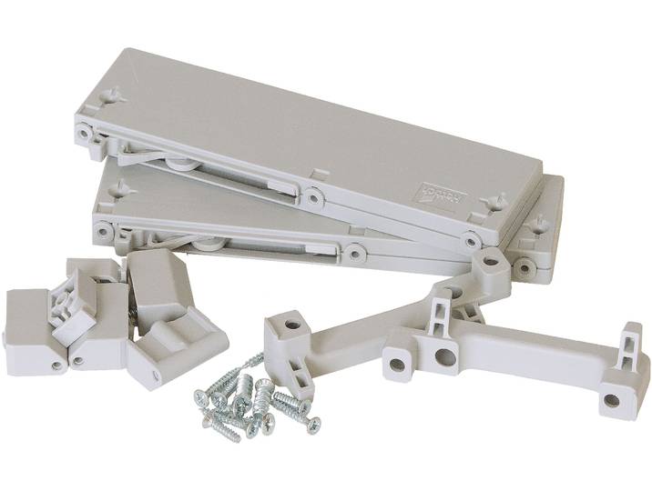 Türdämpfer FORTE WINN 2 , grau, B:17,5cm H:6cm T:7,5cm, Kunststoff, Türdämpfer, Türdämpfer, Türdämpfer, einfache Montage, nachrüstbar, äußere Türen