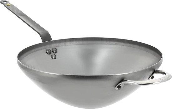 Mineral B Wok-handgreep met stalen plaat diameter 32 cm