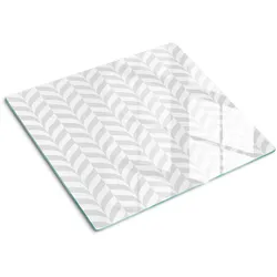 GLASPLATTE 60x52 cm Geometrische Figuren