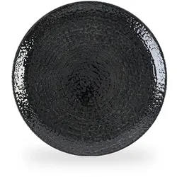 Churchill Homespun Chroma Black Teller Flach Coup 28,8cm
