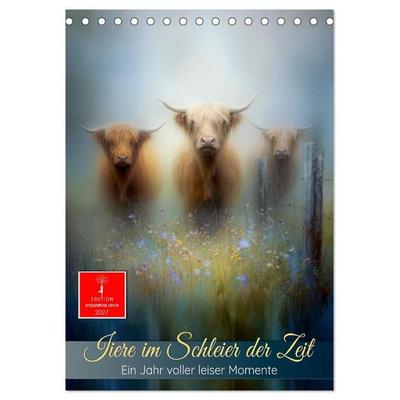 Tiere im Schleier der Zeit (Tischkalender 2027 DIN A5 hoch), CALVENDO Monatskalender