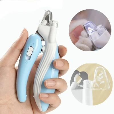 Discount Dollar Deals Professional Pet Claw Grooming Scissors, LED Nail Clippers For Dogs, Cats, And Small Animals blue Led