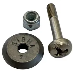 Sigma Ersatzrädchen KLASSIK / Ø 12 mm aus Stahl inkl. Achse (Art. 014A)