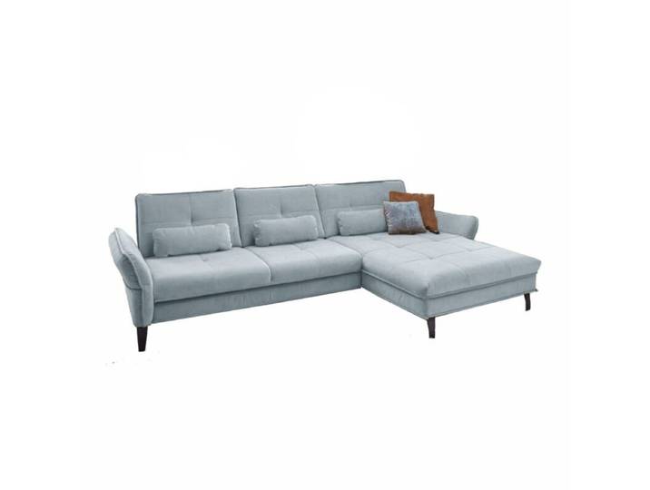 Couchliebe Key West Ecksofa - Samt Salsa sky , ohne Funktion , r