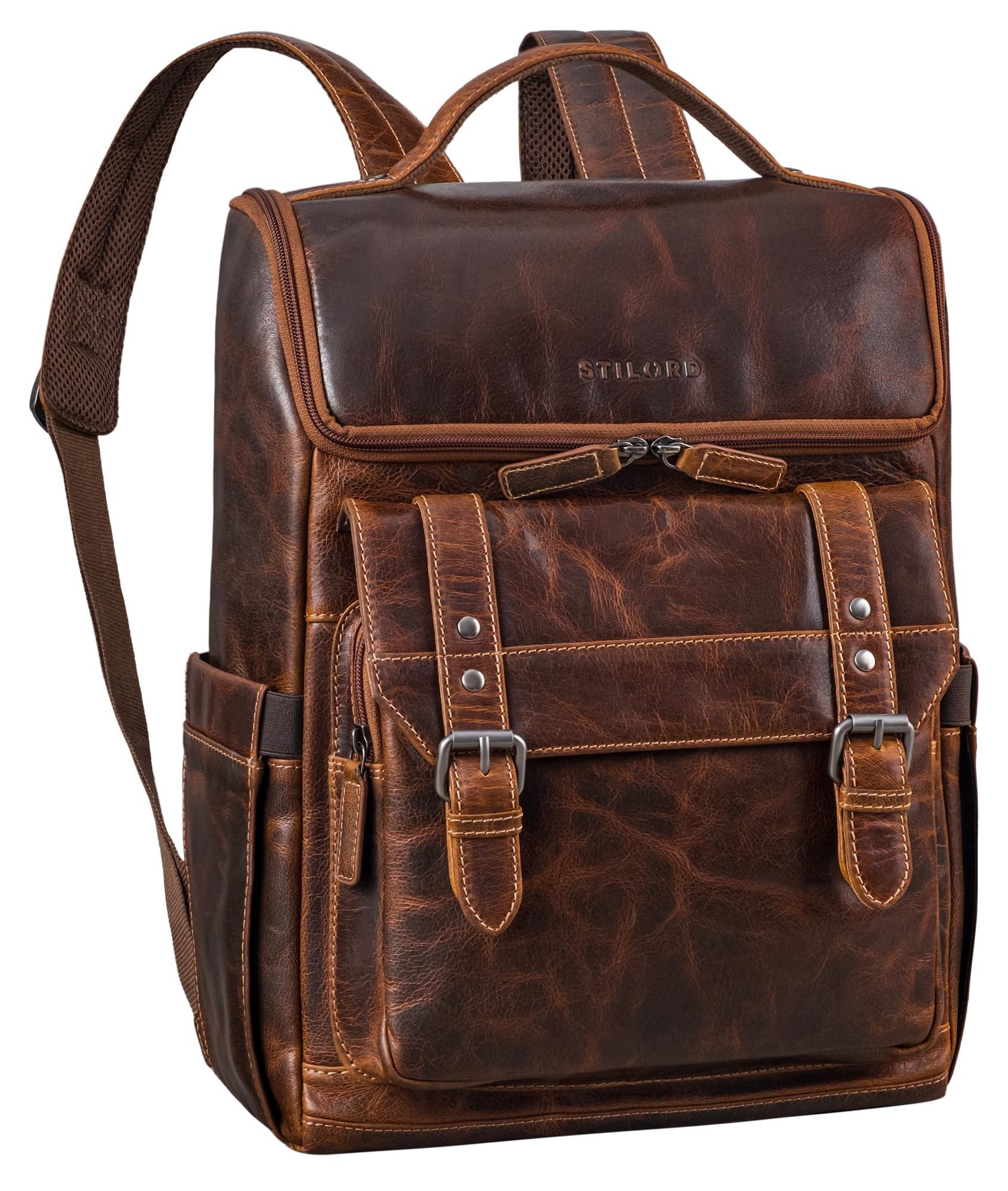 Luxe Leder Rucksack für Arbeit und Studienvereinigungen