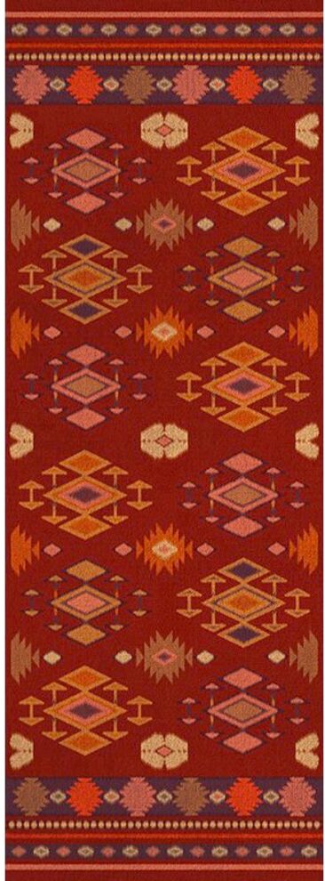 Fototapete ARCHITECTS PAPER "Ethnolkat", rot, B:1m L:2,8m, Vlies, Tapeten, Ethno Tapete Aztekenmuster Fototapete Panel 1,00m x 2,80m