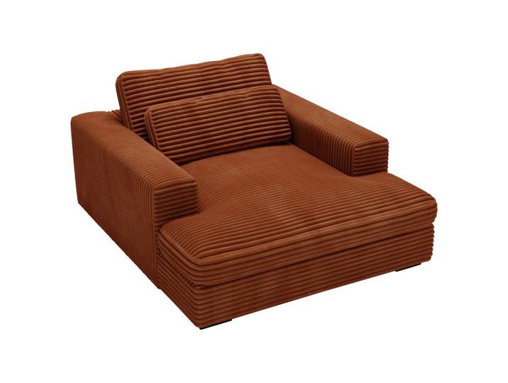 Lomoco Xxl-Sessel, Rost, Kunststoff, Füllung: Schaumstoffflocken,Schaumstoffflocken, 122x80x159 cm, Stoffauswahl, inklusive Armlehnen, Wohnzimmer, Sessel, XXL-Sessel