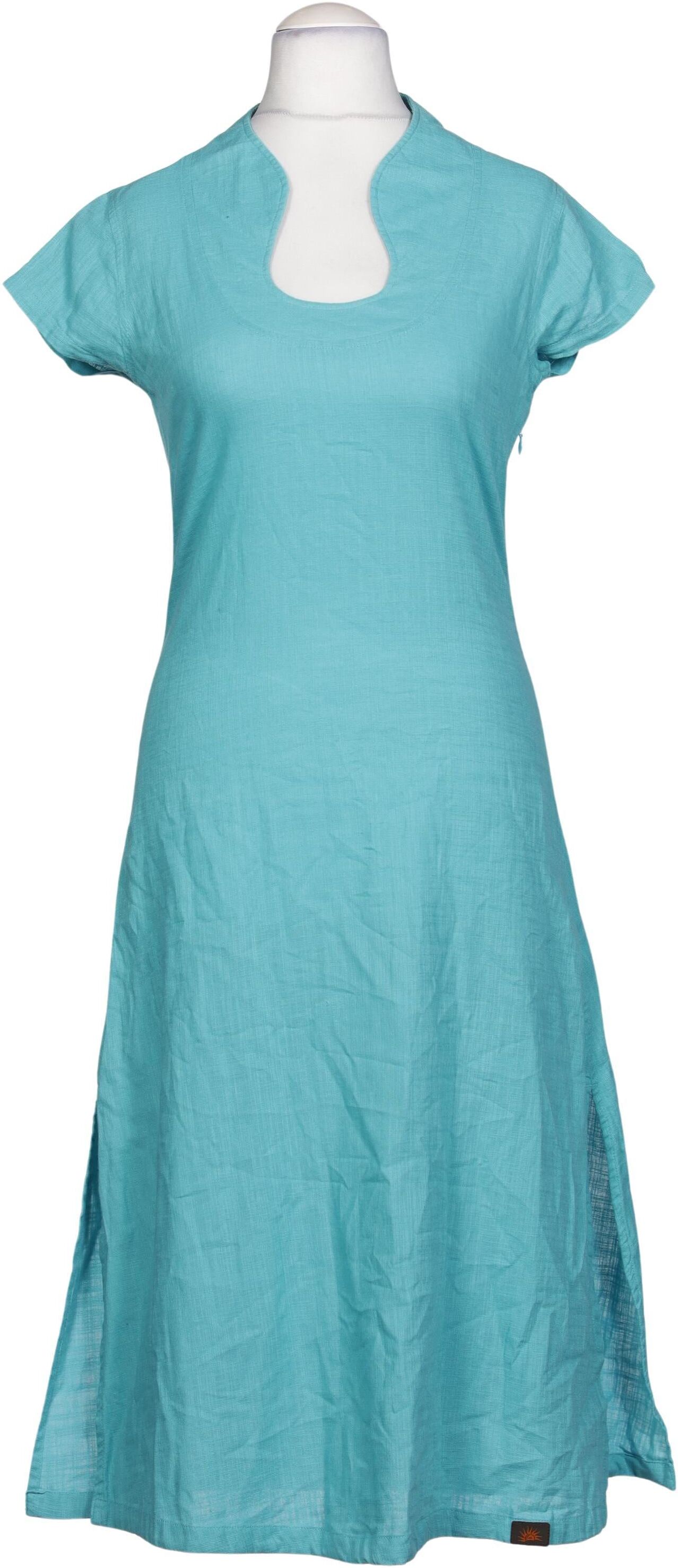 Chapati Berlin Damen Kleid, Türkis, Gr. S, Baumwolle - Second Hand