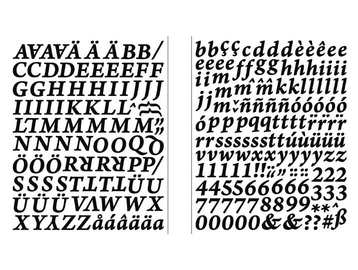 Rayher Sticker Alphabet und Zahlen Classic