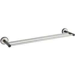 WENKO UV-Loc® Badetuchstange Duo Mod. Udine, Befestigen ohne Bohren mit innovativem Klebesystem