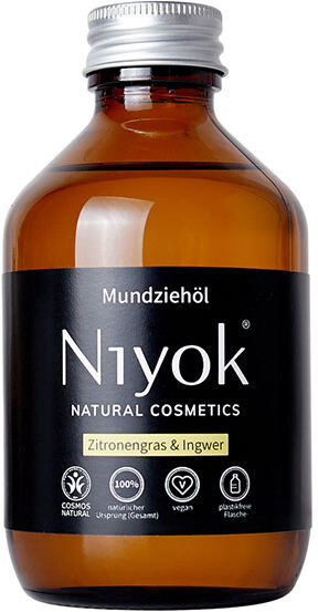 200ml Niyok Mundziehöl aus Kokosöl - Zitronengras & Ingwer