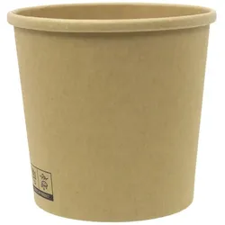 MONOUSO - Kraft-Kraft Pappbecher 750ml Ø11,7cm (25 Stück)