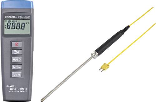 VOLTCRAFT K101 + TP 208 Temperatur-Messgerät Fühler-Typ K