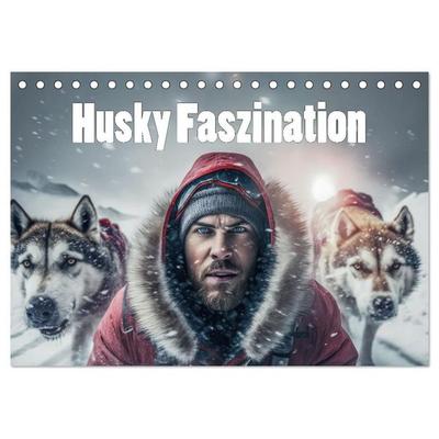 Husky Faszination (Tischkalender 2027 DIN A5 quer), CALVENDO Monatskalender