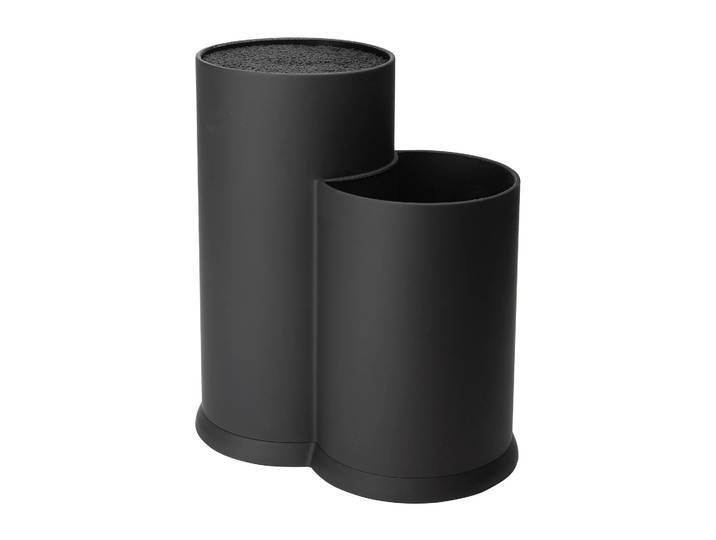 Dorre Bloc à couteaux et porte ustensiles de cuisine Vida 23 cm Noir