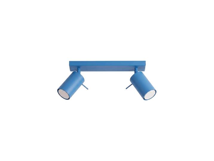 Design Deckenlampe „Ring“ 2-flammig Hellblau Sollux Lighting