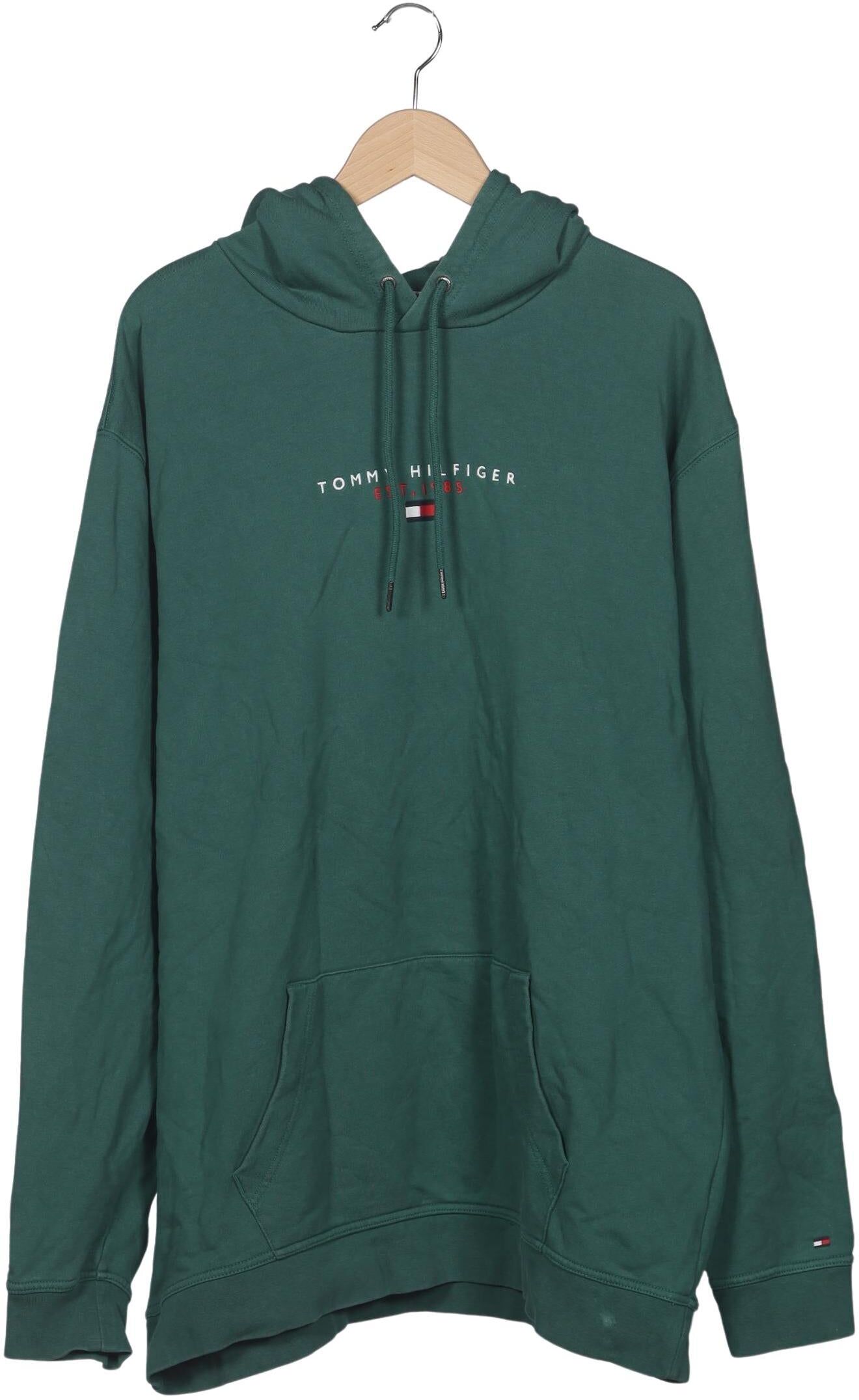 Tommy Hilfiger Herren Kapuzenpullover, Grün, Gr. 3Xl, Baumwolle - Second Hand