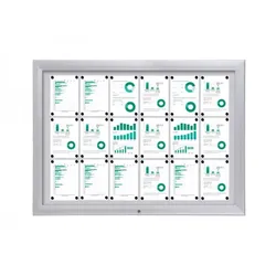 Schaukasten Premium BT46 Outdoor 6x3 DIN A4 Schaukästen für Aussen aus Aluminium