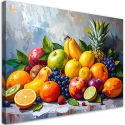 LEINWANDBILD Exotische Früchte Stillleben 60x40cm