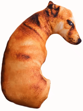 Inspire Curations Lifelike 3D Dog Head Throw Pillow For Fun Home Decor & Cozy Comfort 50cm a