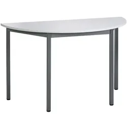 SODEMATUB Halbrundtisch »Universaltischprogramm« 120x60 cm grau, 120x74x60 cm