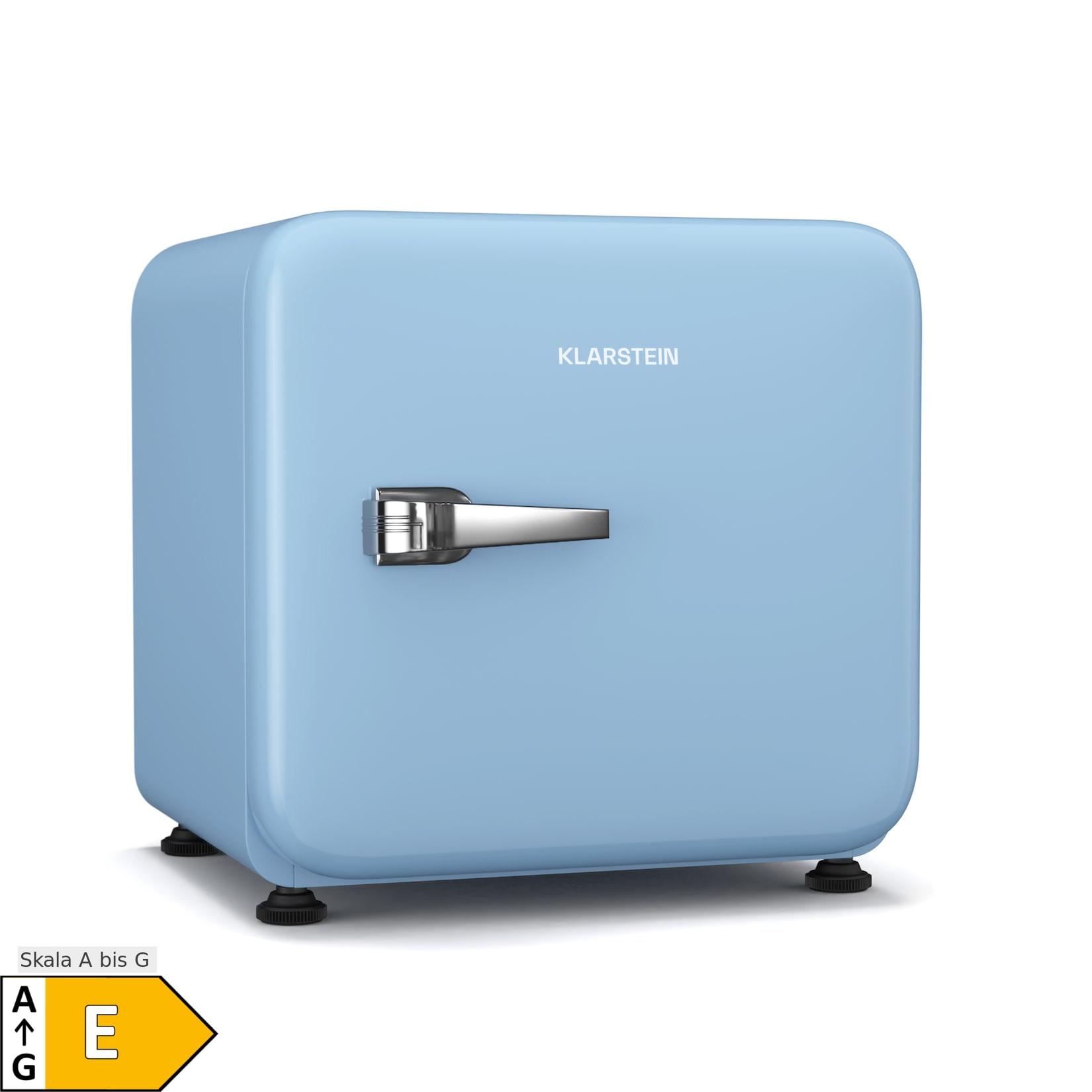 Audrey Evo Kühlschrank 112L Retro-Design leise kompakt 3 Farben Blau 43 Liter