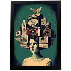 POSTER Gedanken Übertragen Filmischer A4 Rahmenlos