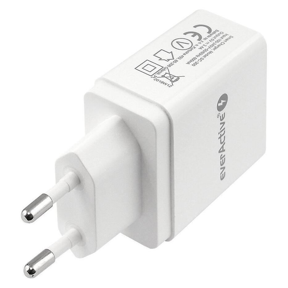 Everactive SC-300 Ladegerät (USB, weiss) (17 W, 3 Ports) (SC-300)