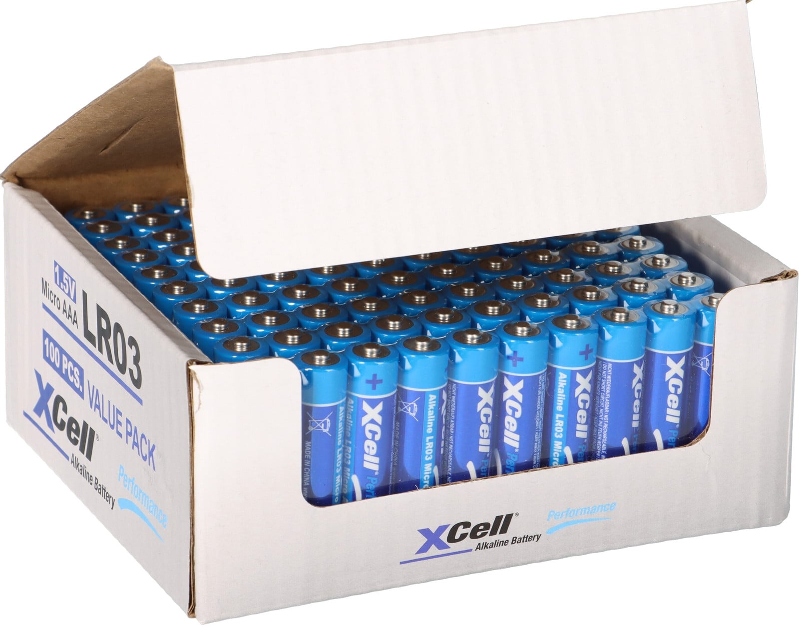 XCell Batterijen Performance LR03 Micro AAA 100 stuks
