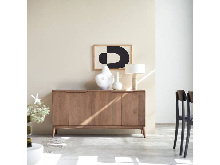 Sideboard aus massivem Mangoholz, 160 cm Gabrielle - Braun - Mango