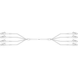 EFB O8342.1OM4 U-DQ(ZN) BH OM4 50/125μm LC/LC 12G 1,0m O83421OM4