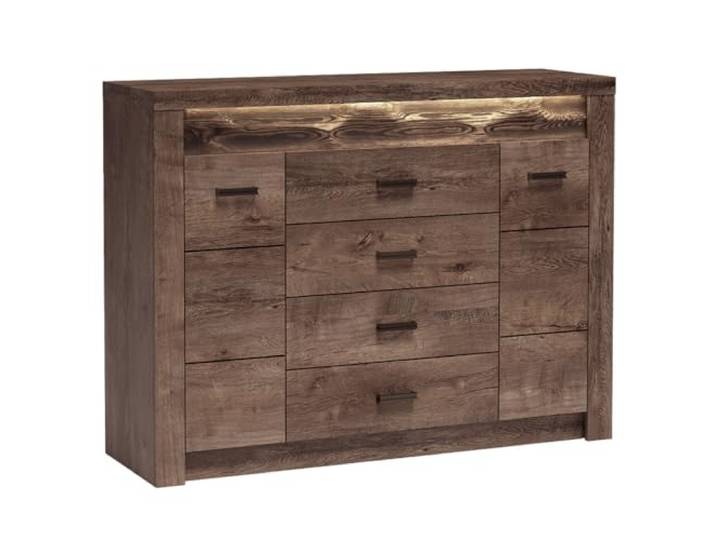 Lomadox Sideboard Kommode Highboard Anrichte Aufbewahrungsschrank Schubladenkommode Wohnzimmerschrank modern in braun